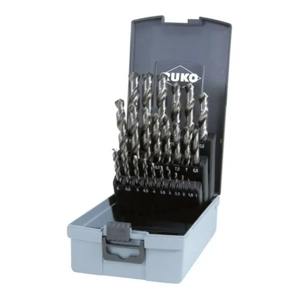 Набор сверл RUKO 9 mm 13 mm 10 mm 6 mm 3 mm 7 mm 12 mm 5 mm 4 mm 2 mm 8 mm 1,5 mm 2,5 mm 3,5 mm 4,5 mm 5,5 mm 1 mm 11 mm 8,5 mm 