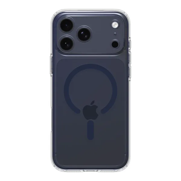Spigen Ultra Hybrid Mag MagSafe - Case for iPhone 17 Pro (Clear/Deep Blue)
