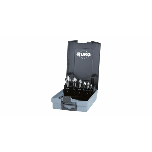 Gręžtuvų rinkinys (Gręžtuvai) RUKO 102152RO DIN 335 Greitasis plienas (HSS) 6 Dalys