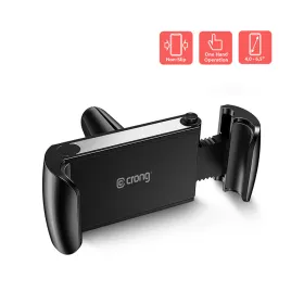 Crong Universal Smart Car Holder – Universal car phone holder for 4"-6.5" phones (black)