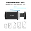 Crong Universal Smart Car Holder – Universal car phone holder for 4"-6.5" phones (black)