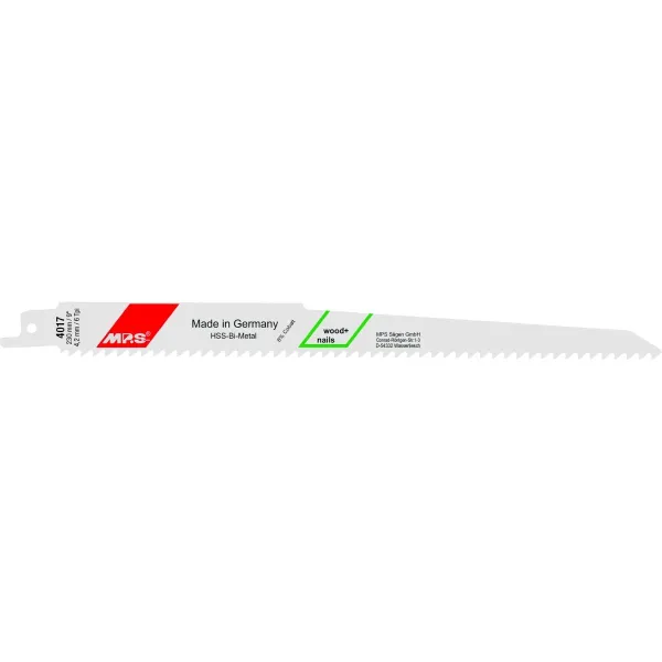 Pjūklo geležtė MP.S 4017 6 tpi 230 mm Stūmoklinis pjūklas 5 vnt.