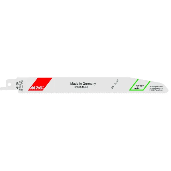 Лезвие пилы MP.S 4436 13 tpi Зубчатая пила 5 штук