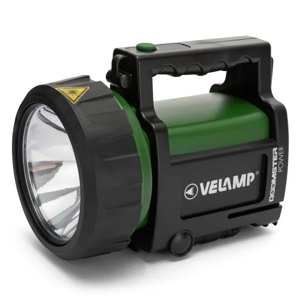 Uudelleenladattava LED-käsivalaisin Velamp DOOMSTER POWER 5 W 350 lm Musta