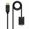 DisplayPort - VGA adapteri NANOCABLE 10.15.4402 (2 m) Musta