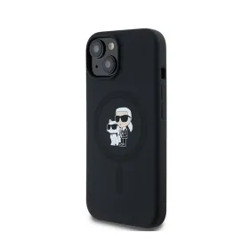 Karl Lagerfeld Silicone Karl & Choupette MagSafe - Case for iPhone 15 / 14 / 13 (Black)