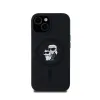 Karl Lagerfeld Silicone Karl & Choupette MagSafe - Case for iPhone 15 / 14 / 13 (Black)