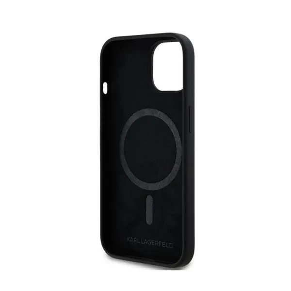 Karl Lagerfeld Silicone Karl & Choupette MagSafe - Case for iPhone 15 / 14 / 13 (Black)
