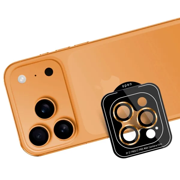 3mk Lens Protection Pro - Camera Lens Glass for iPhone 17 Pro / iPhone 17 Pro Max (Orange)