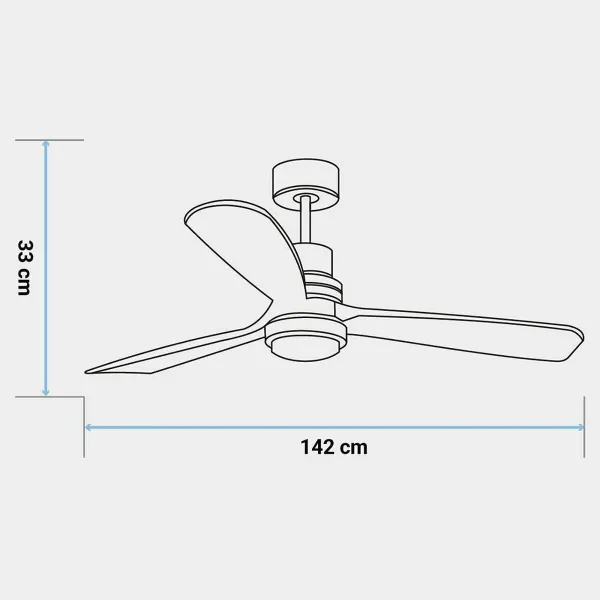 Kattotuuletin Universal Blue ALM 4056 3A 70W (142 cm)