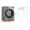 Pesukone LG F4WR5009A6M 60 cm 1400 rpm 9 kg
