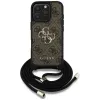 Guess 4G Big Logo Cord Strap Crossbody - Case for iPhone 16 Pro Max (brown)