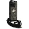 Guess 4G Big Logo Cord Strap Crossbody - Case for iPhone 16 Pro Max (brown)