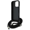 Guess 4G Big Logo Cord Strap Crossbody - Case for iPhone 16 Pro Max (brown)