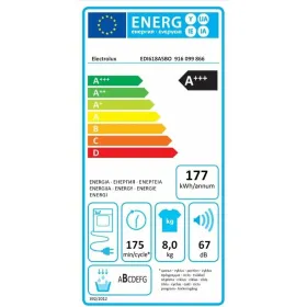 Kondensaation kuivaus Electrolux EDI618A5BO