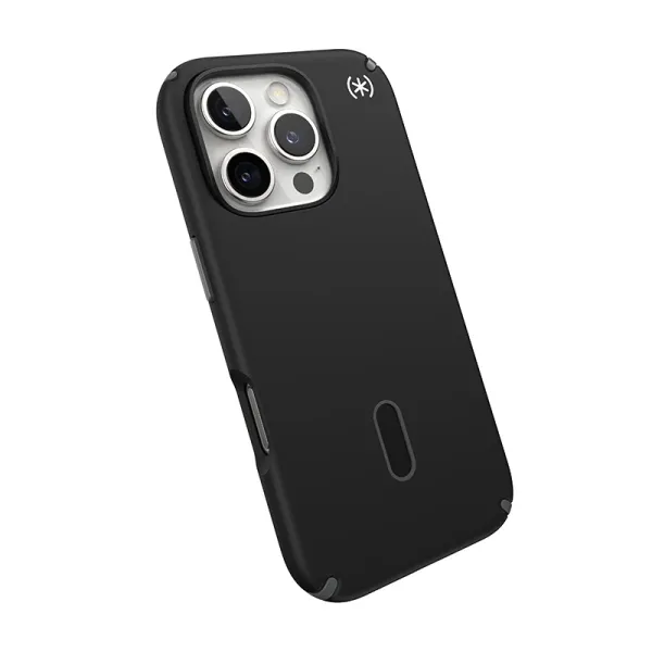 Speck Presidio2 Pro ClickLock & MagSafe - iPhone 16 Pro Case (Black / Slate Gray / White)