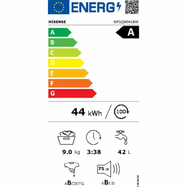 Mazgāšanas mašīna Hisense WF1Q9041BW 60 cm 1400 rpm 7 kg