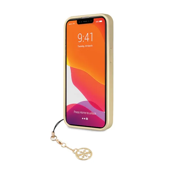 Guess 4G Charms Collection - Case for iPhone 14 Pro (Grey)