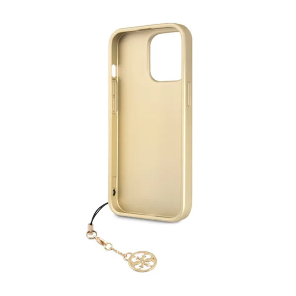 Guess 4G Charms Collection - Case for iPhone 14 Pro (Grey)