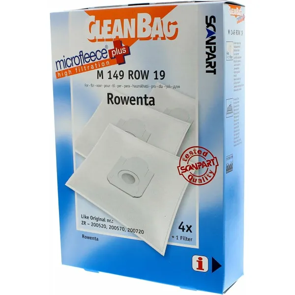 Rezerves maisiņš putekļu sūcējam Scanpart M 149 ROW 19 ROWENTA
