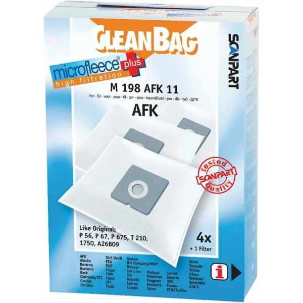 Сменный мешок для пылесоса Scanpart M 198 AFK 11 AFK BORK 4UD