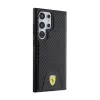 Ferrari Carbon Stitched Bottom - Case for Samsung Galaxy S24 Ultra (black)
