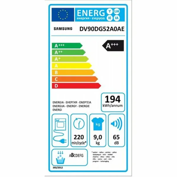 Dryer Samsung SECADORA9KGCONINTELIGENCIAARTI 9 kg