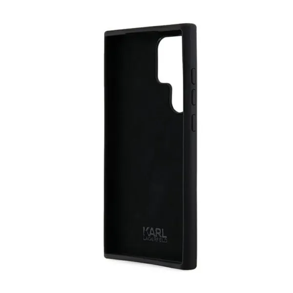 Karl Lagerfeld Silicone Ikonik Metal Pin - Case Samsung Galaxy S24 Ultra (czarny)
