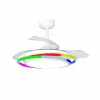 Ceiling Fan CristalRecord ANTILA MINI RGB WH RETRAC White
