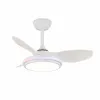 Plafondventilator CristalRecord STEL EVO MINI RGB RETRAC Caurspīdīgs