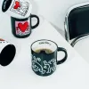 Keith Haring - Set of 4 ceramic mugs with stand 300 ml