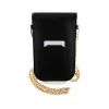 Hello Kitty Leather Metal Logo Chain - Phone crossbody bag (black)