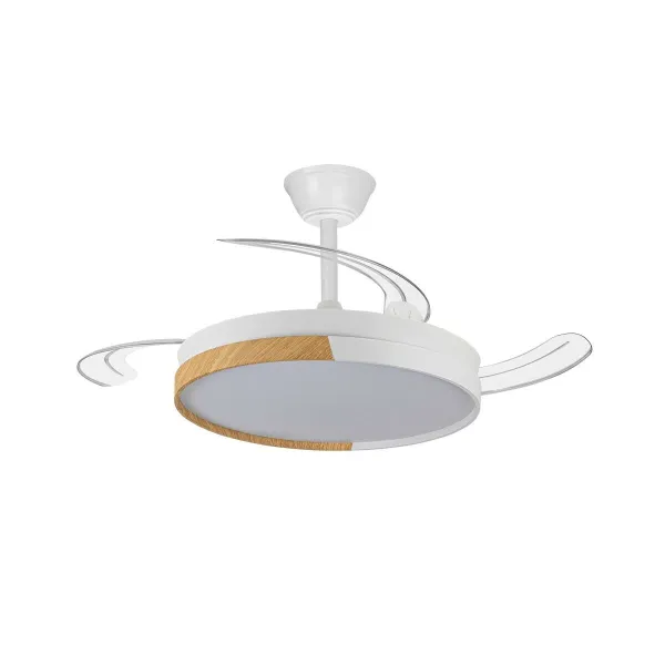 Plafondventilator CristalRecord RETRACT CRISTAL ECORO 45W MD Caurspīdīgs 45 W