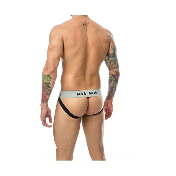 Thong Mob Eroticwear White Black S