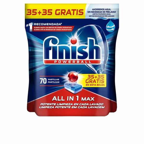 Nõudepesu tabletid Finish All In One (70 Ühikut)