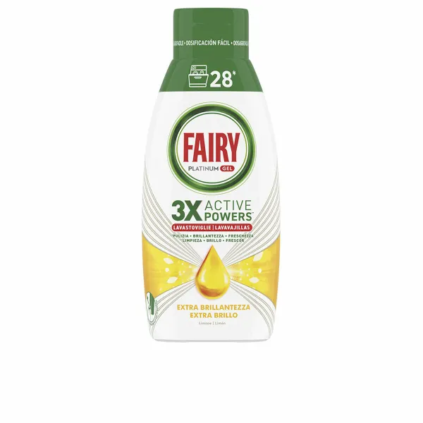 šķidro trauku mazgājamo līdzekli Fairy PLATINUM 28 plovimų