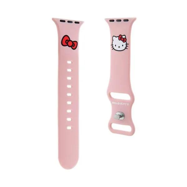 Hello Kitty Silicone Kitty Head - Apple Watch Band 42/44/45/49 mm (Pink)

