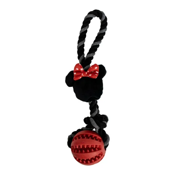 Игрушка для собак Minnie Mouse Красный полиэстер Хлопок TPR 10 x 30 x 7 cm 7 x 30 x 10 cm