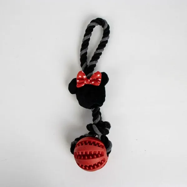 Šuns žaislas Minnie Mouse Raudona Poliesteris Medvilnė TPR 10 x 30 x 7 cm 7 x 30 x 10 cm