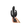 Triple Curve Rabbit Vibrator Happy Rabbit 01253 Black