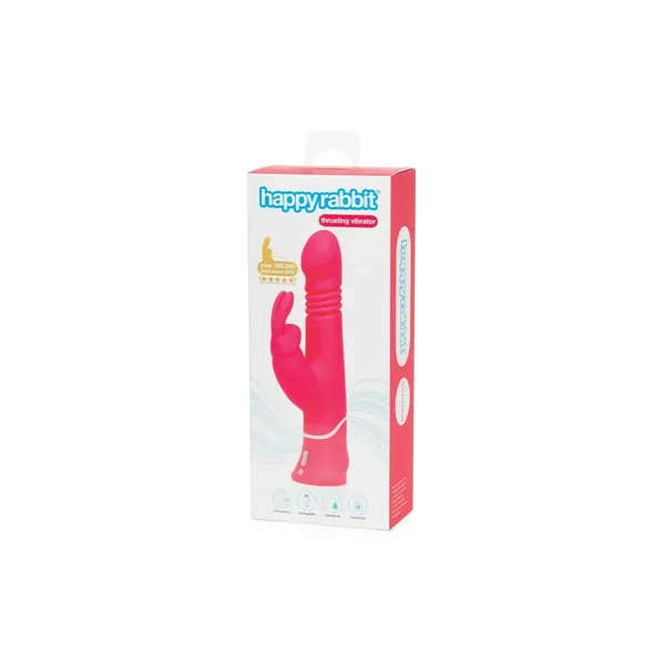 Thrusting Realistic Vibrator Happy Rabbit 01260 Pink