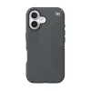 Speck Presidio2 Grip - iPhone 16 Case (Charcoal Gray / Cool Bronze / White)