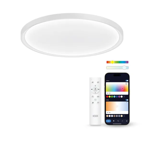 LED nuleidimo lubų šviesa KSIX SmartLED KSIX Halo 2 Balta Plastmasinis 25 W (3000k - 6500k) (6500 K)