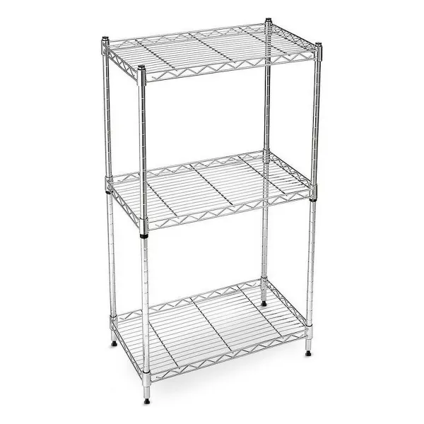 Hyllyt Confortime 3 tasoa Kromattu (60 x 30 x 120 cm)