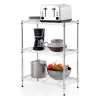 Hyllyt Confortime 3 tasoa Kromattu (60 x 30 x 120 cm)
