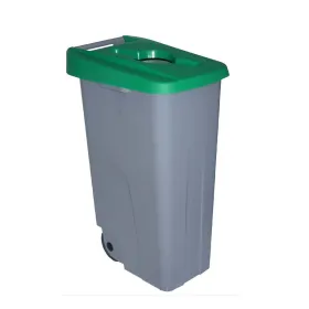 Мусорный бак с колесами Denox 110 L 58 x 41 x 89 cm Зеленый