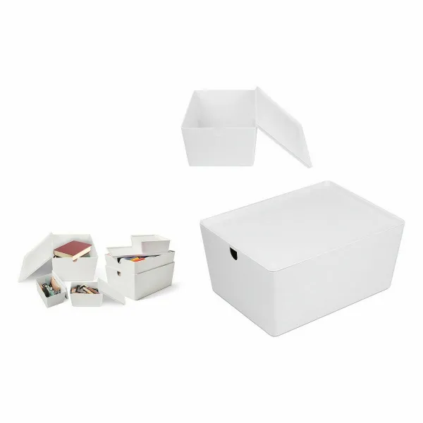 Pinottava järjestelylaatikko Confortime Kannellinen 35 x 26 x 16 cm