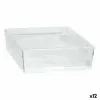 Универсальная коробка   модульная Прозрачный 22,5 x 15,5 x 5,3 cm (12 штук)