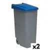 Мусорный бак с колесами Denox 85 L Синий 58 x 41 x 76 cm