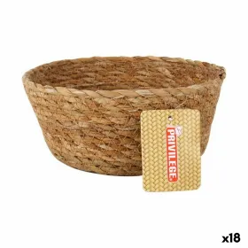 Универсальная корзина Privilege Коричневый 17 x 17 x 7 cm плетеный Круглая (18 штук)